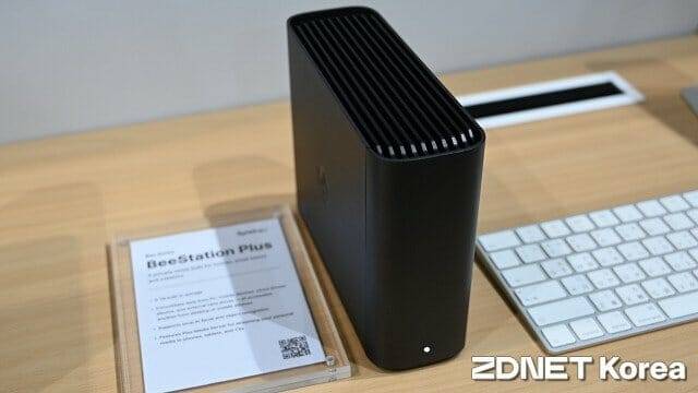 8TB HDD를 내장한 개인용 저장장치 '비스테이션 플러스'. (사진=지디넷코리아)