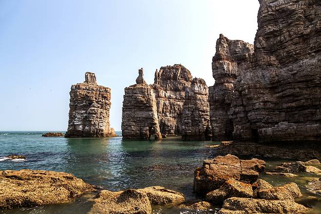 유네스코 세계지질공원으로 지정받기 위한 절차가 추진되고 있는 백령도 일대 전경. /뉴스1