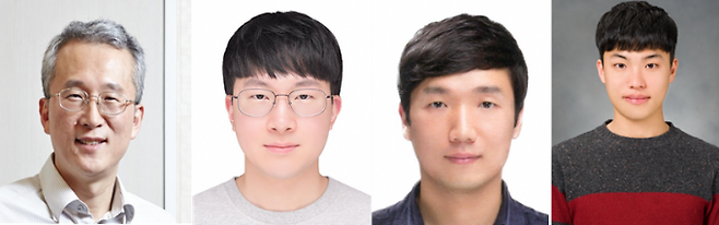 (왼쪽부터) 김은준 기초과학연구원(IBS) 시냅스 뇌질환 연구단장, 김서영 박사후연구원, 신재진 선임연구원, 강무원 박사후연구원. IBS 제공.