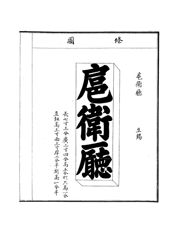 보인부신총수에 기록된 호위청 관인에 대한 설명.