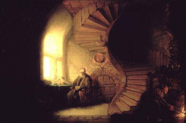 렘브란트의 작품 '명상하는 철학자(Philosopher in Meditation/1632)' WikiArt