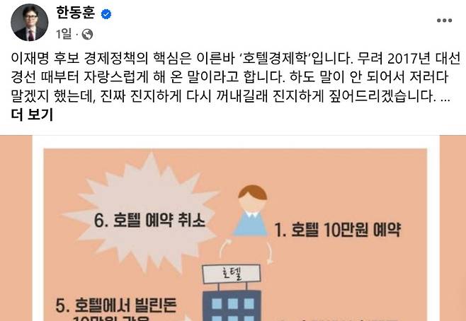 한동훈 전 대표 페이스북 캡처.