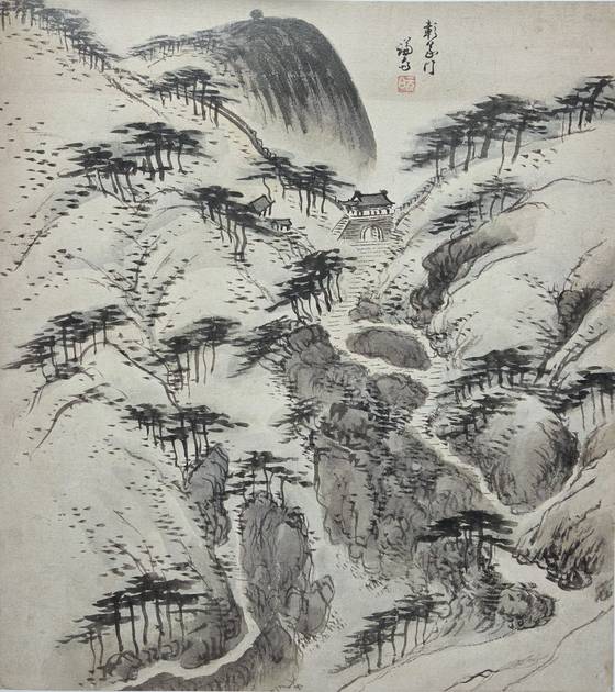 겸재 정선의 '장동팔경첩'(국립중앙박물관 소장본) 에서 '창의문'   [사진 호암미술관]