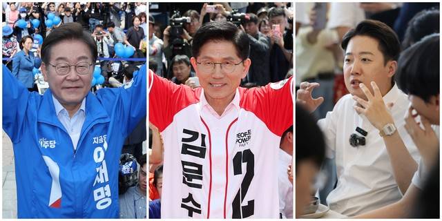 ▲지지 호소하는 대선 후보들/연합뉴스