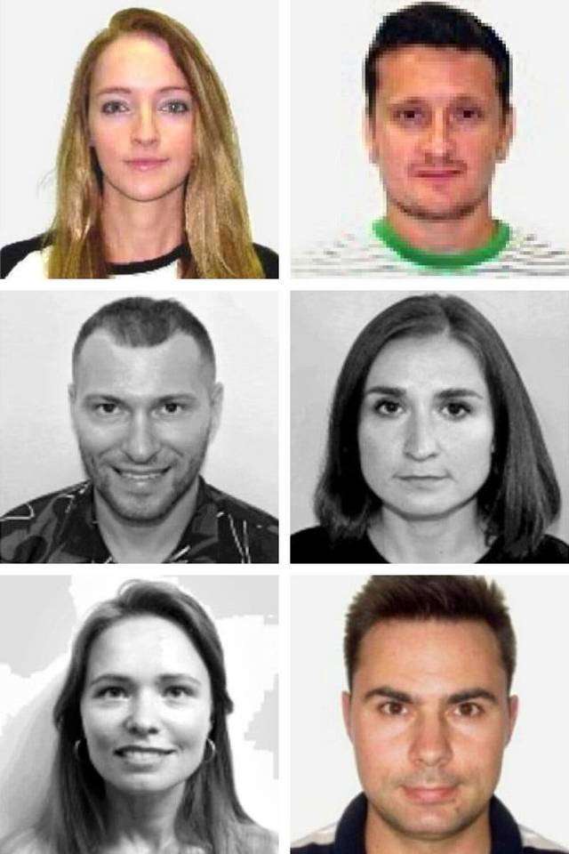 브라질 당국이 인터폴 수배 대상으로 올린 러시아 위장스파이들. 뉴욕타임스·뉴시스