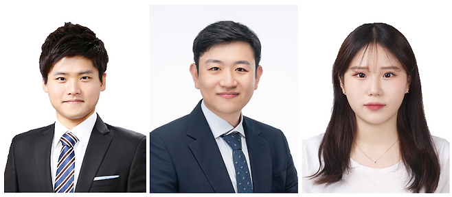 조용륜(왼쪽부터) GIST 중앙기기연구소 박사, 안건형 동국대학교 에너지신소재공학과 교수, 허희연 경상국립대 에너지공학과 학생.[GIST 제공]