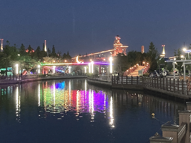 포항 운하 경관조명. [포항시 제공]