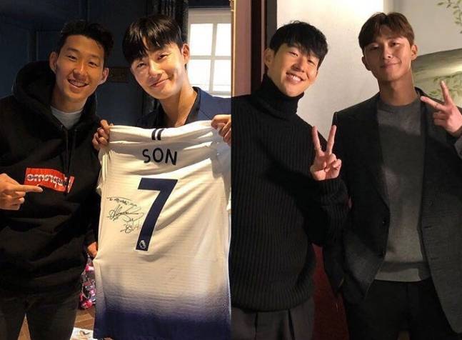 배우 박서준이 과거 축구선수 손흥민과의 친분을 자랑했다. 박서준 인스타그램 캡처