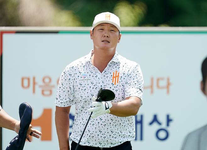 실망스러운 표정의 대리 리. [코오롱 한국오픈 조직위 제공. 재판매 및 DB 금지]