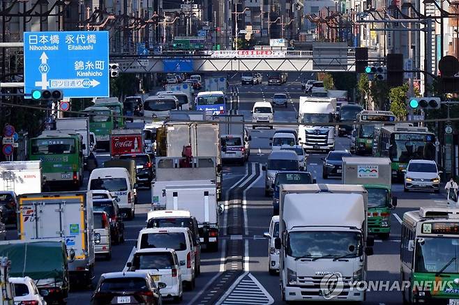 일본 도쿄 도로 [AFP 연합뉴스 자료사진. 재판매 및 DB 금지]