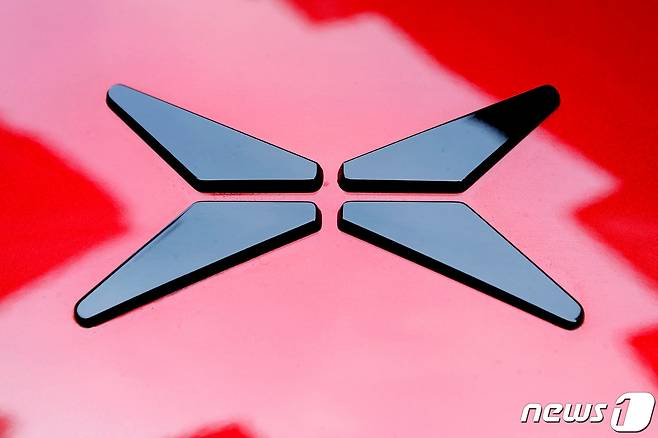 중국 전기차 업체 샤오펑의 로고. ⓒ 로이터=뉴스1 ⓒ News1 박형기 기자