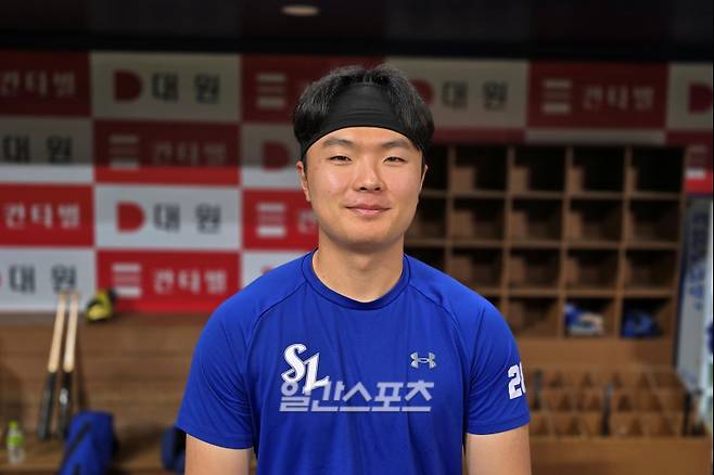 지난 22일 고척에서 만난 삼성 이승민. 고척=윤승재 기자