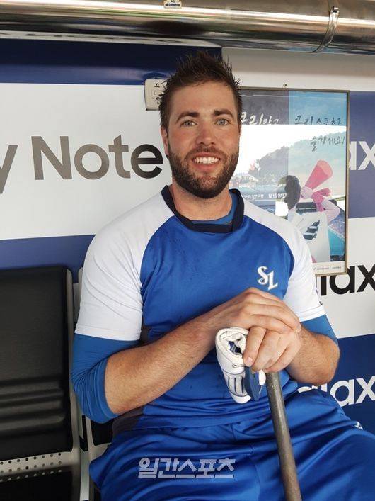 삼성에서 활약할 당시 다린 러프의 모습. IS 포토