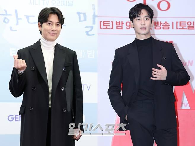 배우 정우성(왼쪽)과 김수현 / 사진=일간스포츠 DB