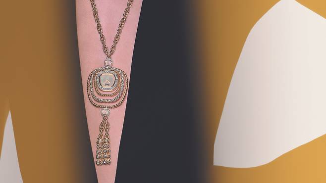 식스티 하이 주얼리 스윙잉 쏘뜨와 모델. 제네바 박람회 현지에서 배우 전지현이 착용해 화제가 된 제품이다. 사진 피아제