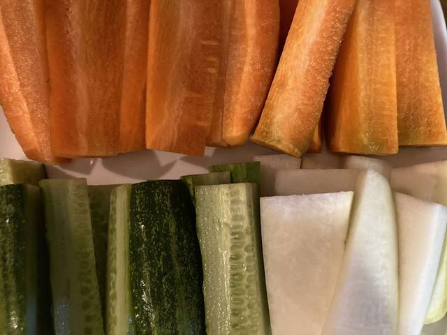 ▲ 칼라의 앙상블 당근과 오이와 무