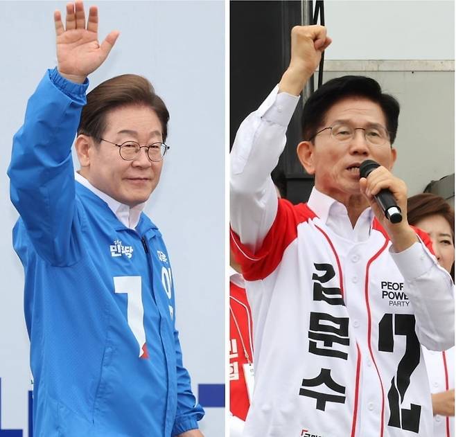 유세하는 이재명·김문수 대선후보 / 사진=연합뉴스