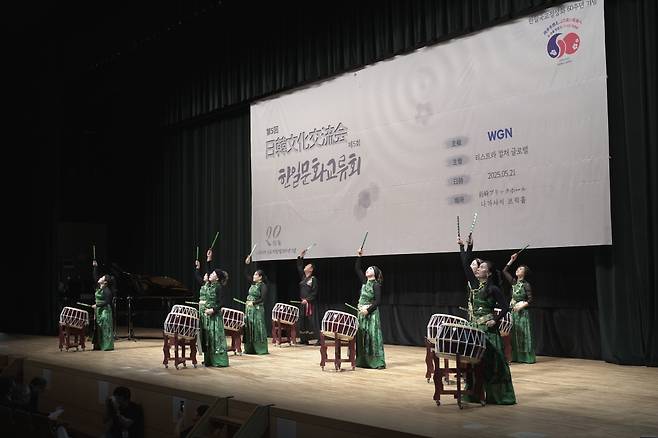 거룩한빛광성교회 난타팀. 한일연합선교회 제공