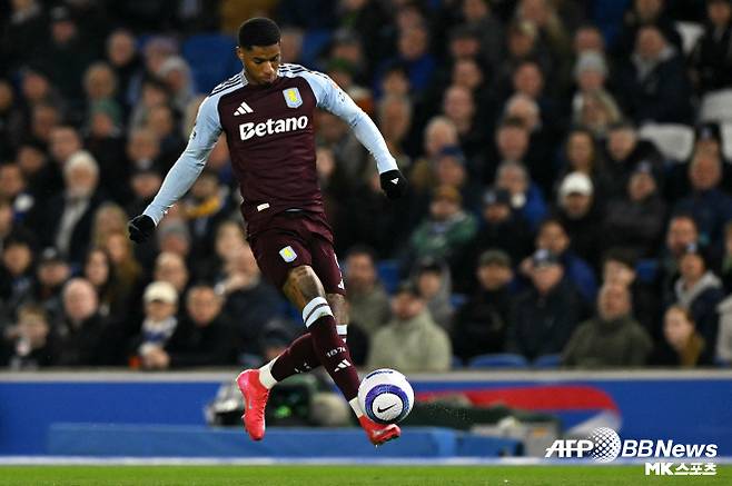 마커스 래시포드. 래시포드는 올 시즌 겨울 이적시장에서 프로 데뷔 후 처음 맨유를 떠났다. 래시포드가 애스턴 빌라로 올 시즌이 끝날 때까지 임대 이적한 것. 래시포드는 올 시즌 후반기 리그 10경기에서 2골 2도움을 기록했다. 빌라 유니폼을 입고 나선 유럽축구연맹(UEFA) 챔피언스리그(UCL) 4경기에선 2도움을 올렸다. 사진=AFPBBNews=News1