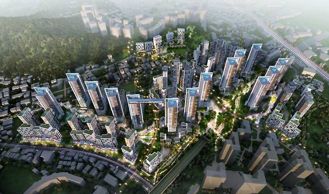 북아현3구역 조감도