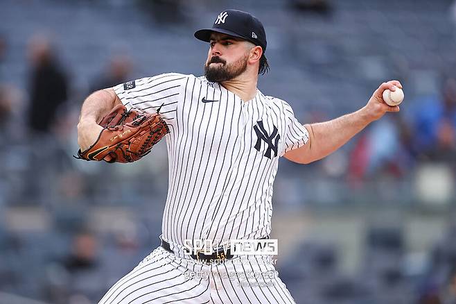 ▲ 뉴욕 양키스 좌완투수 카를로스 로돈은 현재 아메리칸리그 탈삼진 부문 1위를 달리고 있다.