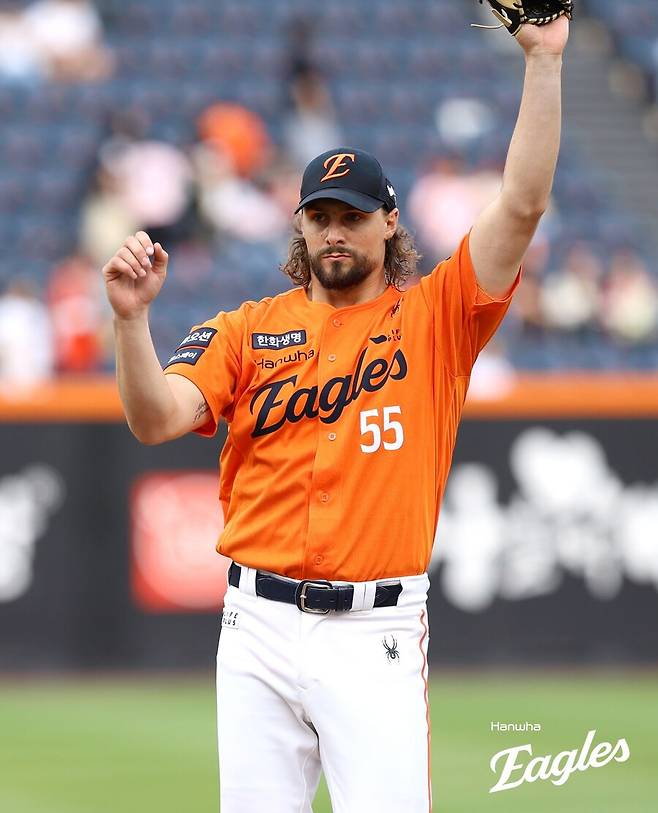 ▲ 라이언 와이스 ⓒ한화 이글스