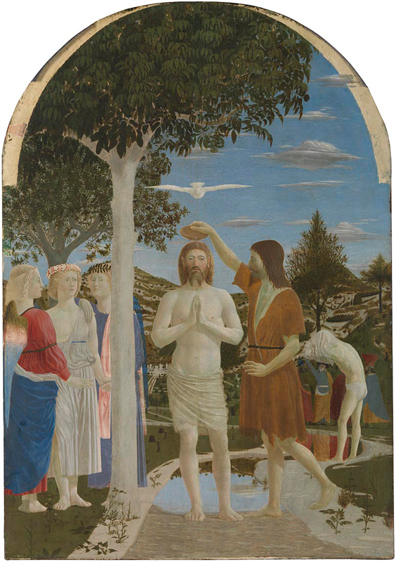 Piero della Francesca [The Baptism of Christ], 1437–1445 ©The National Gallery