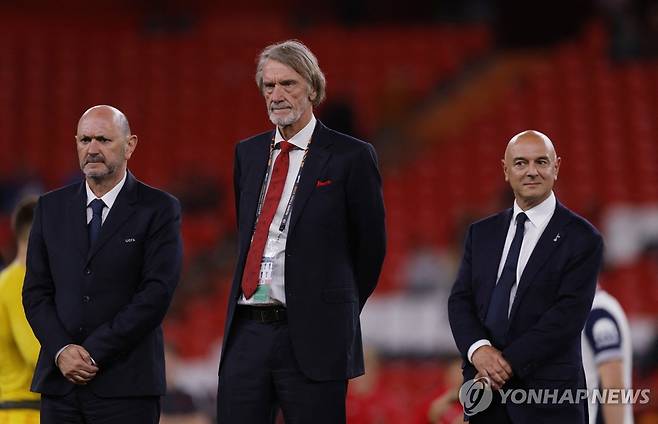 맨유 구단주 짐 랫클리프(가운데). [로이터=연합뉴스]