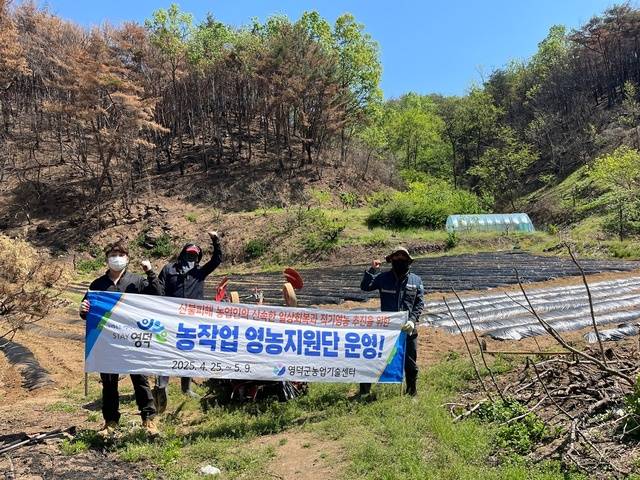 영덕군은 농작업 영농지원단을 운영 농기계 지원사업을 추진하고 있다. 영덕군 제공