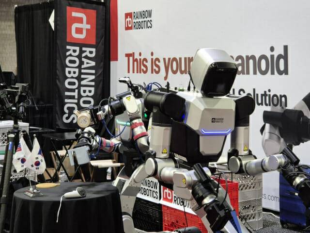 레인보우로보틱스가 ICRA 2025에서 RB-Y1 신기능을 시연했다. (사진=레인보우로보틱스)