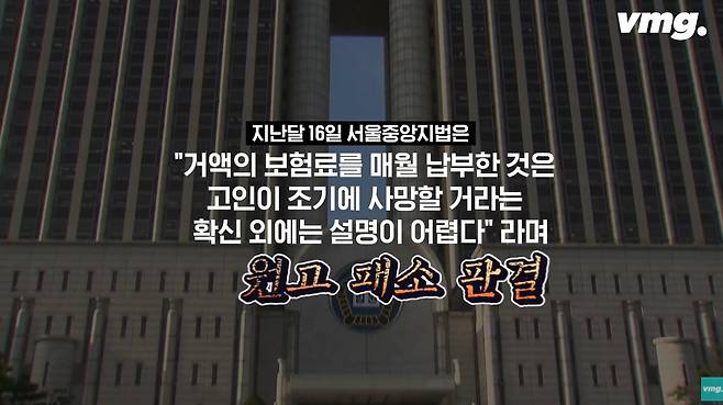 59억 어치 사망보험 들고 쑥떡 먹다 사망