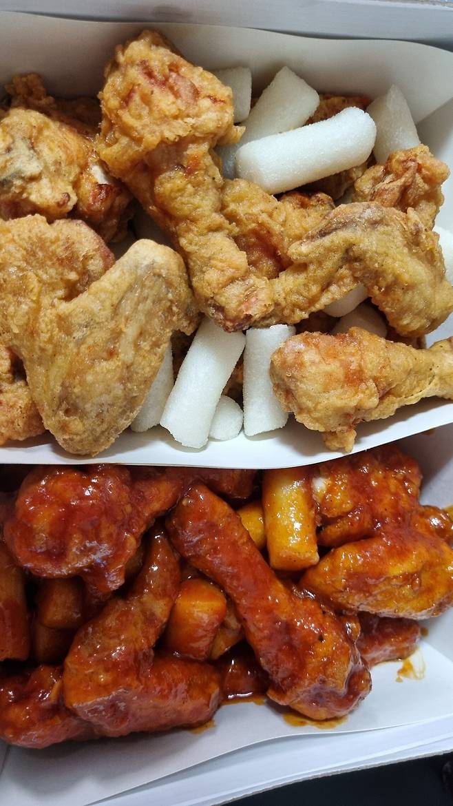 처갓집양념치킨+후라이드치킨 두마리