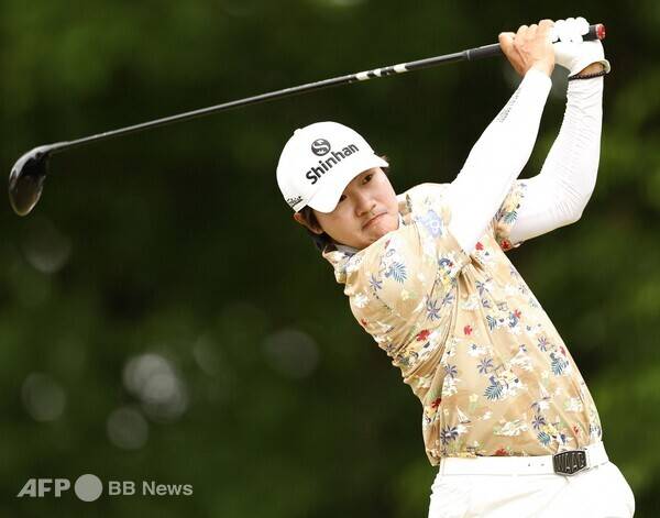 2025년 미국프로골프(PGA) 2부인 콘페리투어 비지트 녹스빌 오픈 우승 경쟁에 뛰어든 김성현 프로가 3라운드에서 경기하는 모습이다. 사진제공=ⓒAFPBBNews = News1