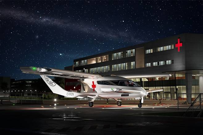 환자 수송용으로 활용되는 ‘카보라이트 X7’ 상상도.  호라이즌 에어크래프트 제공