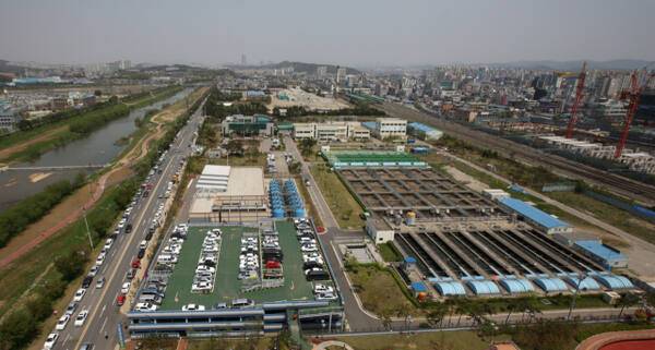 오산하수처리장 전경. 오산시 제공