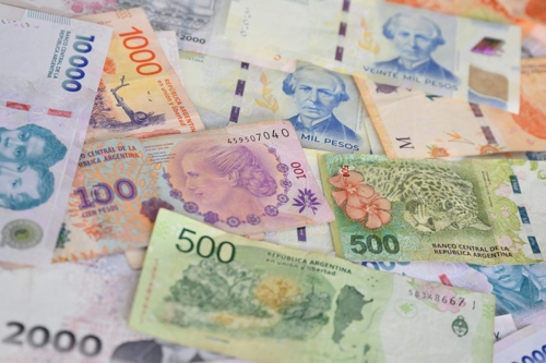 아르헨티나 페소 지폐. [사진 출처 = 연합뉴스]