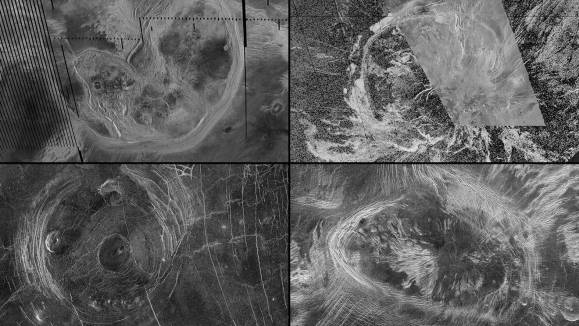금성의 코로나 지형. NASA/JPL-Caltech