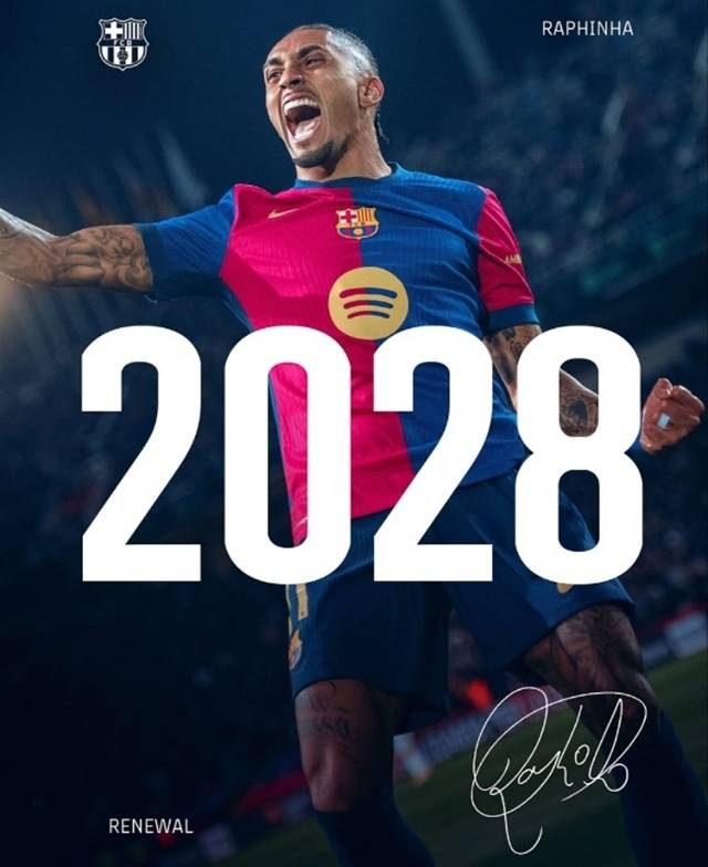 하피냐 재계약 오피셜. /사진=바르셀로나 SNS