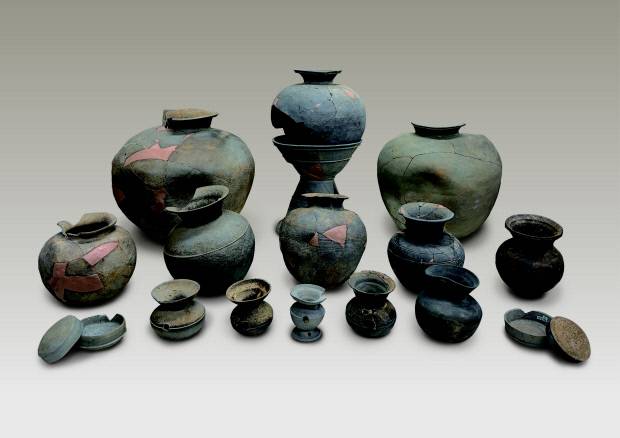 영암 내동리 쌍무덤 발굴조사를 통해 출토된 토기류. 전남문화재단 제공