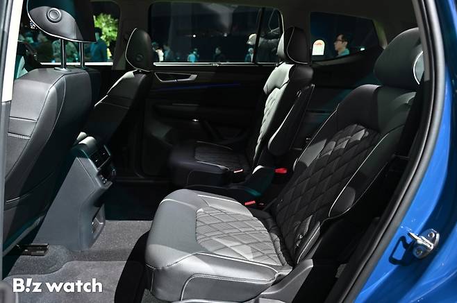 폭스바겐코리아가 26일 인천 중구 스튜디오파라다이스에서 대형 SUV '신형 아틀라스'가 공개하고 있다./사진=이명근 기자 qwe123@