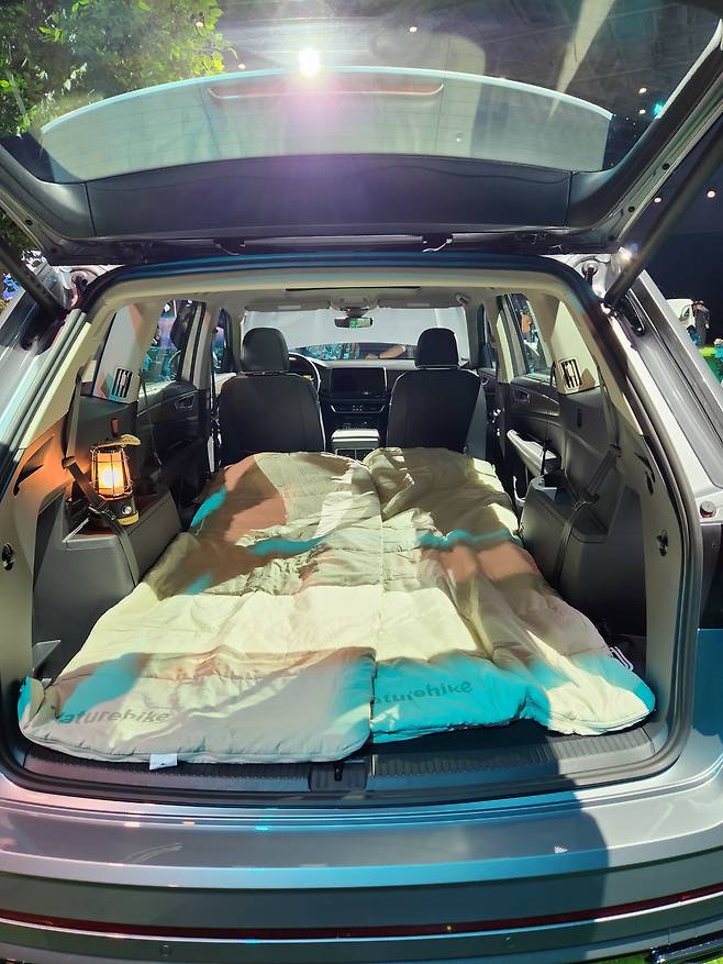 2열을 접은 트렁크 공간./사진=도다솔 기자