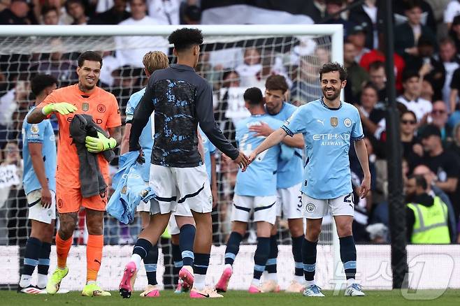 잉글랜드 프리미어리그(EPL) 3위로 유럽축구연맹(UEFA) 챔피언스리그 출전권을 획득한 맨체스터 시티. ⓒ AFP=뉴스1