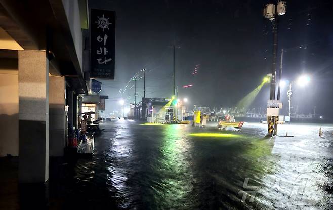 보령시 오천항 대조기 발생 모습 .2024.8.21/뉴스1