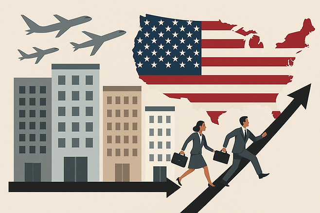 미국 생산 공장 설립 관련 이미지. AI 이미지