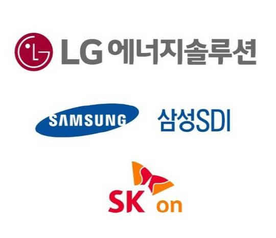 배터리 3사 CI. 각사.