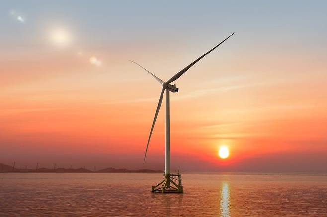 [무안=뉴시스]전남개발공사 '영광 약수해상풍력' 발전 현장. (사진=전남개발공사 제공) 2025.04.23. photo@newsis.com *재판매 및 DB 금지 /사진=뉴시스