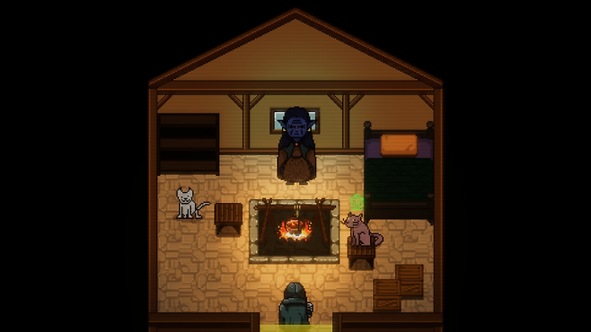 2D와 3D 그래픽을 혼합해서 만들었다