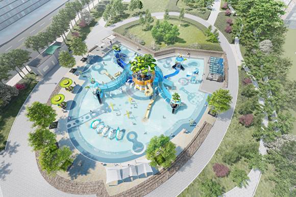 오송 정중근리공원 물놀이장 조감도. [사진=청주시]