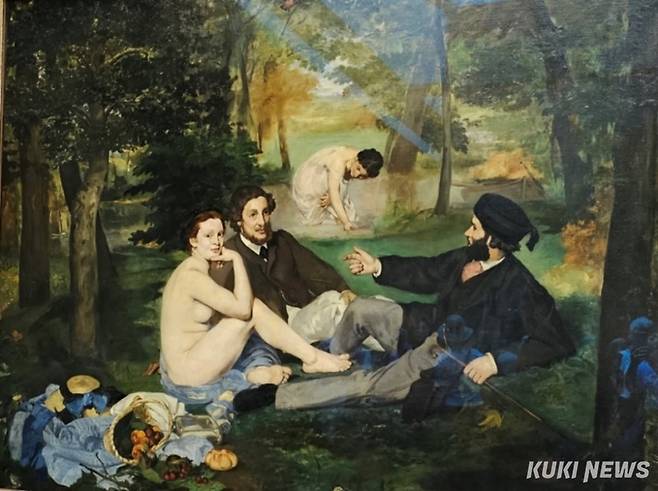 에두아르 마네, 풀밭 위의 점심, 1863, 208×264.5cm, 오르세 미술관