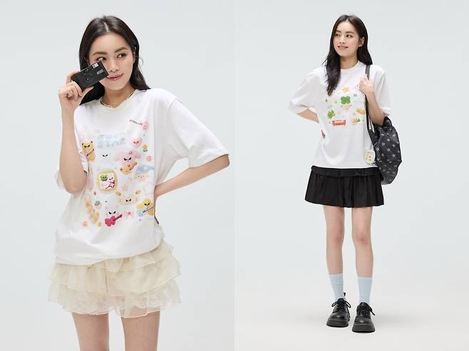 스파오와 도너리 협업 티셔츠.[사진출처=이랜드월드]